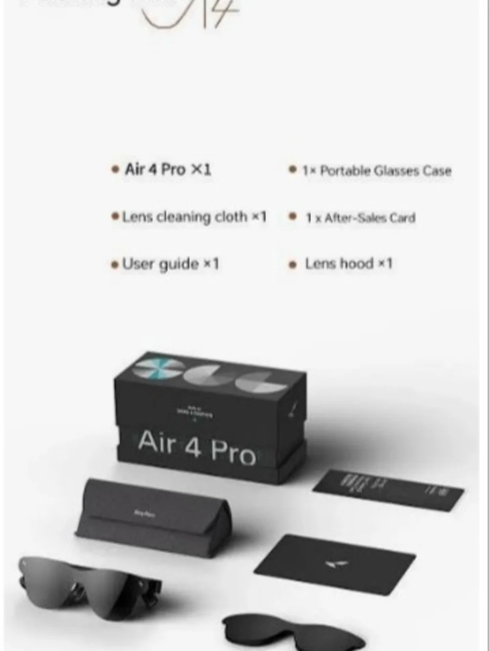 Air 4 Pro Smart AR Glasses - Black